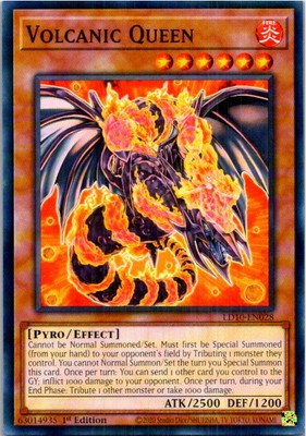 Volcanic Queen #LD10-EN028 Yugioh Lightly played 1st Edition-image