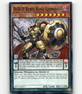 Yugioh D/D/D Rebel King Leonida 25th Anniv. Tin: Dueling Heroes Mega Pack-image