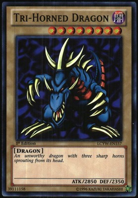 Yu-Gi-Oh! - Legendary 3 Mega-Pack Yugioh Tri-Horned Dragon 2012 LCYW-EN157-image