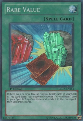 Rare Value - LCGX-EN164 - Super Rare - 1st Edition - Heavily Played-image