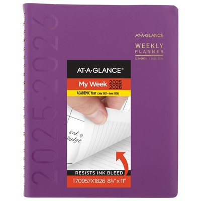 Planner 2025-2026 Academic, Weekly & Monthly, Half-Hourly Appointment Book, 8...-image