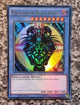 Yugioh Magician of Black Chaos YGLD-ENC01 Ultra Rare 1st Edition MINT-image