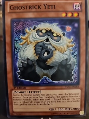 Ghostrick Yeti - 1st Edition - Yugioh Dark Monster - Vintage-image