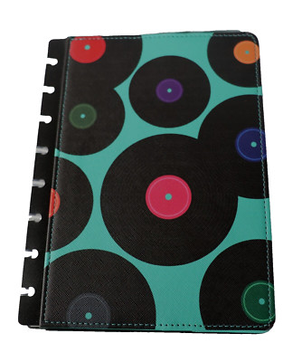 Levenger RETRO Multicolor Circa Foldover Notebook Size Junior Size Leather New-image