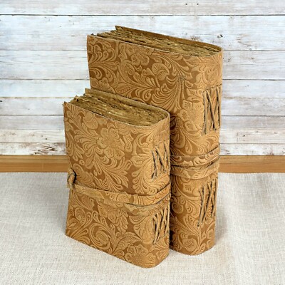 Genuine Leather Journal For Women Writing Notebook Handmade LeatherBound 7x5 8x6-image