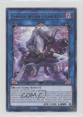 Folgo Justice Fur Hire (R) 1st Ed. YuGiOh Gold Sarcophagus Tin Mega Pack 00jz-image