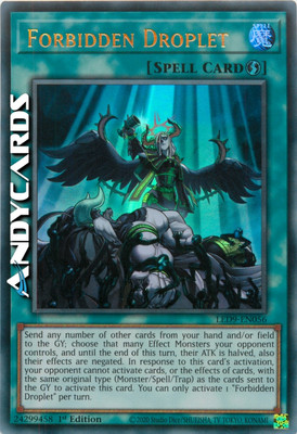 FORBIDDEN DROPLET • (Forbidden Droplets) • Ultra R • LED9 EN056 • 1Ed • Yugioh!-image