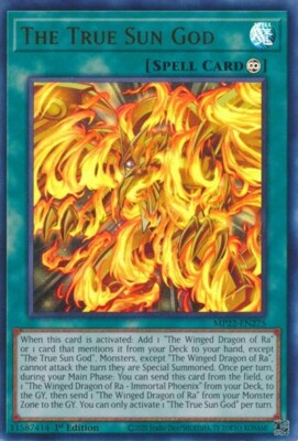 1x The True Sun God - 1st Edition NM Eng YuGiOh - 2022 Mega Tin - Pharoah's Gods-image