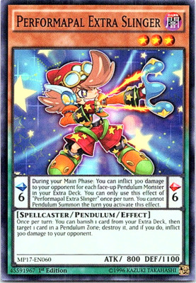 Performapal Extra Slinger MP17-EN060 Yu-Gi-Oh! Light Play 1st Edition-image