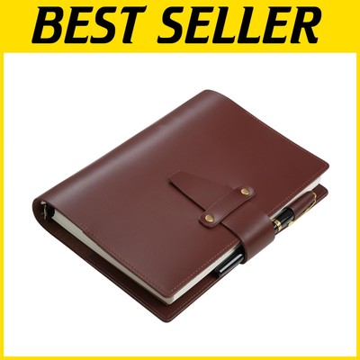 Genuine Leather A5 Planner 2025-2026, Refillable Weekly & Monthly Organizer-image