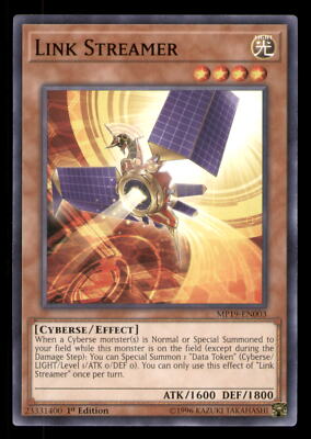 Yugioh Link Streamer #MP19-EN003 2019 Gold Sarcophagus Tin Mega Pack LP-image