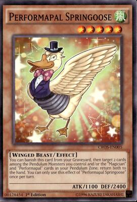 Yu-Gi-Oh! Performapal Springoose CROS-EN005 Common 1st Edition NM-image