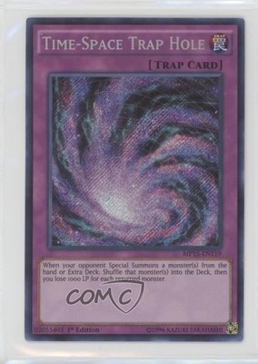 2015 Yu-Gi-Oh! Mega-Tins Mega Pack 1st Edition Time-Space Trap Hole 0f7c-image