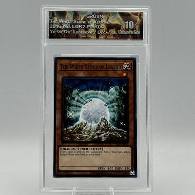 The White Stone of Legend Yu-Gi-Oh 2016 LDK2-ENK04 Graded 10 Crown-image