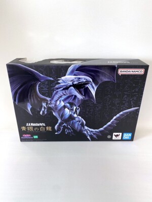 S.H.MonsterArts Yu-Gi-Oh! Duel Monsters Blue-Eyes White Dragon Action Figure New-image