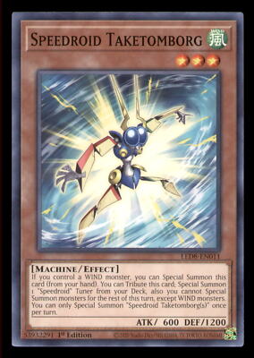 Yugioh Speedroid Taketomborg #LED8-EN011 Legendary Duelists: Synchro Storm LP-image