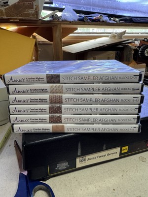 Annie’s Crochet Afghan Stitch Sampler DVD Lot Of 6 7-18 22-24 New-image