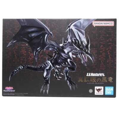 Bandai S.H.MonsterArts Yu-Gi-Oh! Duel Monsters Red Eyes Black Dragon Figure blac-image