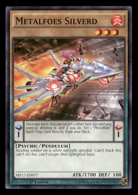 Yugioh Metalfoes Silverd #MP17-EN077 2017 Mega-Tins Mega Pack LP-image