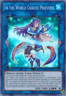 Yugioh! LP Ib the World Chalice Priestess - MP18-EN067 - Super Rare - 1st Editio-image