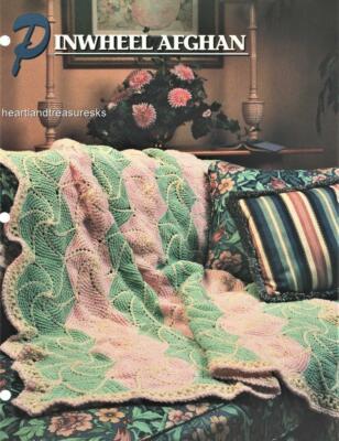 Pinwheel Afghan  Annie's Attic Crochet Afghan Pattern Leaflet-image