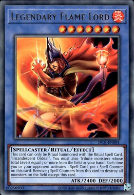 Legendary Flame Lord - Rare DCR-EN081 - NM - YuGiOh-image
