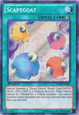 Scapegoat - LCJW-EN066 - Secret Rare - 1st Edition LP YuGiOh!  Legendary Collect-image