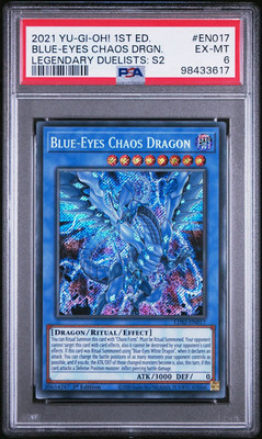 PSA 6 BLUE-EYES CHAOS DRAGON LDS2-EN017 LEGENDARY DUELIST:S2 ENGLISH 2021!-image
