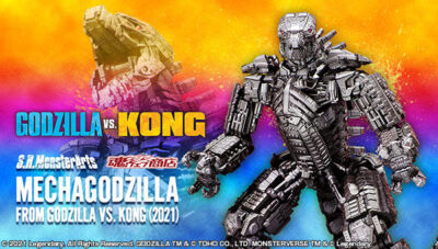 S.H.MonsterArts Godzilla Vs Kong 2021 Mechagodzilla Godzilla Action Figure Japan-image