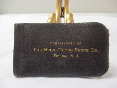 Antique Buck Thorn Fence Company Advertising Sales Notebook 1889 Trenton N.J.-image