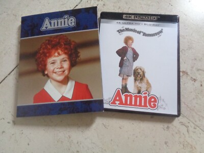 ANNIE cult musical 2 Disc 4k UHD Ultra-HD Blu-Ray +SLIPCOVER John Huston-image