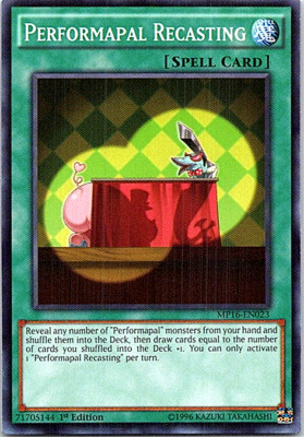 Performapal Recasting MP16-EN023 Yu-Gi-Oh! Light Play 1st Edition -image