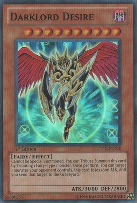 Darklord Desire - LCGX-EN210 - Super Rare - 1st Edition - Moderately Played-image