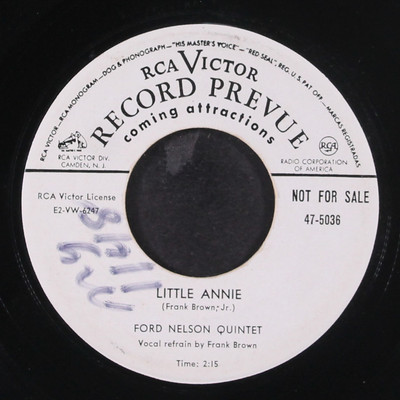 FORD NELSON QUINTET: little annie / still feeling sad RCA 7
