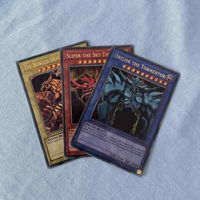 Yu-Gi-Oh! Egyptian God Cards,  Obelisk, Slifer, Ra (Legendary Collection) LC01-image