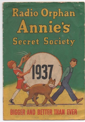 1937 Radio Orphan Annie Secret Society Booklet w/ Graphics-image