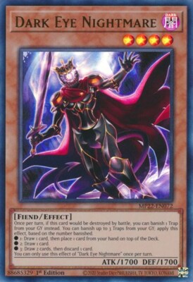 1x Dark Eye Nightmare - 1st Editi NM Eng YuGiOh - 2022 Mega Tin - Pharoah's Gods-image