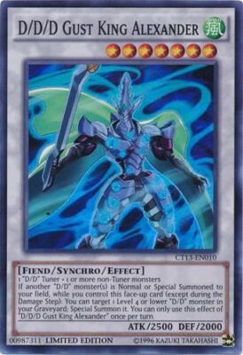 Yugioh! HP D/D/D Gust King Alexander - CT13-EN010 - Super Rare - Limited Edition-image