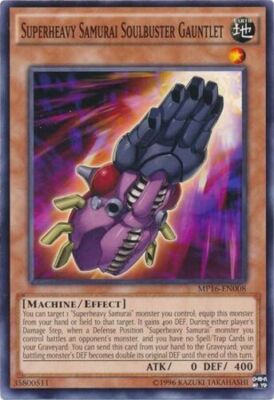 Yu-Gi-Oh! TCG Superheavy Samurai Soulbuster Gauntlet Mega Pack MP16-EN008 Unl Ed-image
