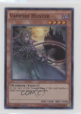 2014 Yu-Gi-Oh! Mega-Tins Mega Pack 1st Edition Vampire Hunter #MP14-EN155 00jz-image