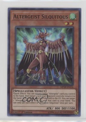 2018 Yu-Gi-Oh! Mega-Tins Mega Pack 1st Edition Altergeist Silquitous 00jz-image