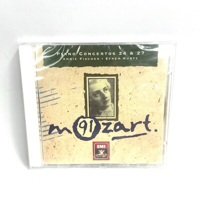 ANNIE FISCHER: MOZART Piano Concertos 24/27 CD 1990 EMI New Sealed-image