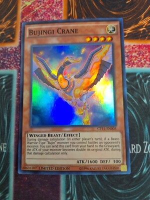 Yu-Gi-Oh! Bujingi Crane CT11-EN005 Limited Super Rare Near Mint-image