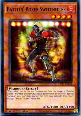 Battlin' Boxer Switchitter #LD10-EN041 Yugioh Lightly played 1st Edition-image