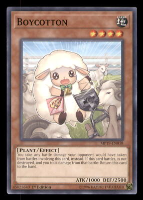 Yugioh Boycotton #MP19-EN018 2019 Gold Sarcophagus Tin Mega Pack LP-image