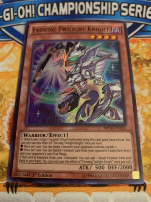 YUGIOH  Evening Twilight Knight MP16-EN124  1ST EDITION NM NEVER PLAYED!!!-image