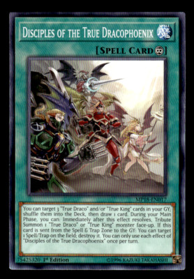Yugioh Spell Card Disciples of the True Dracophoenix MP18-EN017 1st Ed Common-image