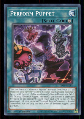 Yugioh Perform Puppet #LDS3-EN068 Legendary Duelists: Season 3 LP-image