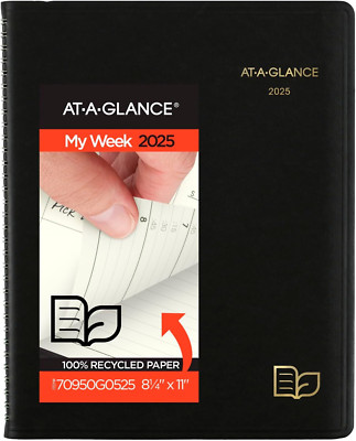 2025 Appointment Book Planner, Weekly & Monthly, 8-1/4