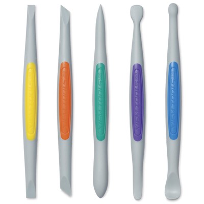 Silicone Clay Finishing Tools 5 Piece Set Flex-Firm, Size Medium-image